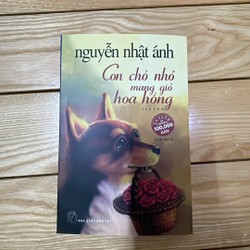 Con chó nhỏ mang giỏ hoa hồng 175245