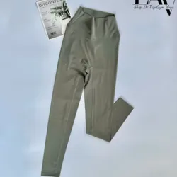 Quần tập yoga, gym legging nữ chất thun lạnh lulu mềm mịn co giãn  Size S màu xanh pastel 