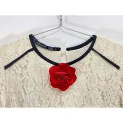 MỚI 90%***ZARA BASIC *BỘ ÁO DÀI CÁCH TÂN *REN TRẮNG SIZE S* TẶNG QUÀ 0Đ 591560