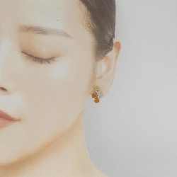 K18WG Opal Bông tai/Khuyên tai 3.34CT - Hàng hiệu Chính hãng 872287