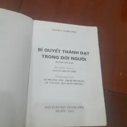 David J. Schwartz - BÍ QUYẾT THÀNH ĐẠT trong đời người 595619