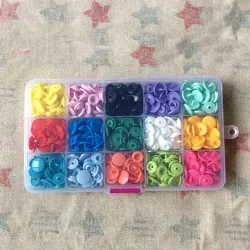 Bộ kìm bấm nút áo nhựa + hộp 150 nút đủ màu 1003081