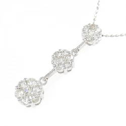 K18WG Hoa Kim Cương Dây Chuyền 1.01CT - Hàng hiệu Chính hãng 856575