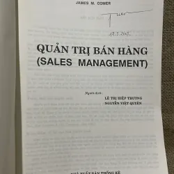 Quanr trị bán hàng - JAMES M. COMER- khổ lớn, hơn 440 trang  961599