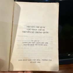 TRUYỆN CHÍ QUÁI, CHÍ NHÂN, CHÍ DỊ TRUNG HOA (XB 1994) 464360