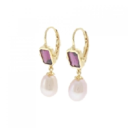 K18YG Bông tai ngọc trai nước ngọt - Hàng hiệu Chính hãng 871479