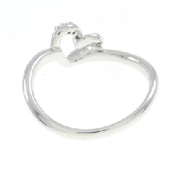 Nhẫn kim cương hình trái tim K18WG 0.05CT 672920