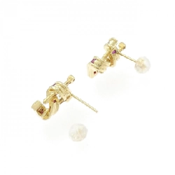 K18YG Bông tai Ruby 0.86CT - Hàng hiệu Chính hãng 867067