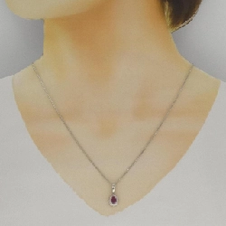 Dây chuyền ruby PT900/PT850 0.41CT - Hàng hiệu chính hãng 856640