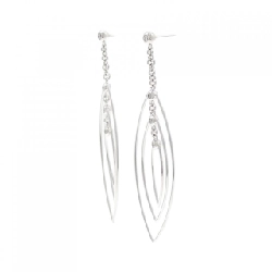 K18WG Bông tai kim cương 0.10CT - Hàng hiệu Chính hãng 869716