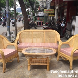 Bàn ghế sofa mây lưới 472912