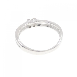 Nhẫn kim cương hoa K18WG 0.08CT 672175