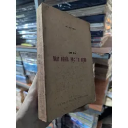 Cơ sở ngữ nghĩa học từ vựng - Đỗ Hữu Châu 121378