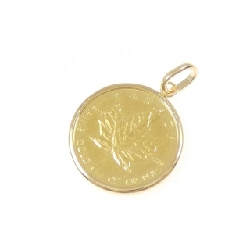 K18YG(枠) Đồng xu Mặt dây chuyền - Hàng hiệu Authentic 864150