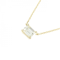 Dây chuyền kim cương K18YG 0.504CT VLY VS2 cắt hình Emerald - Hàng hiệu Chính hãng 874434