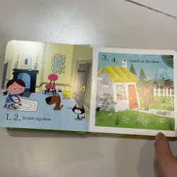 NGOẠI VĂN tiếng anh trẻ em: usborne baby board books - 1,2 buckle my shoe  1027591