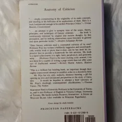 Northrop Frye - Anatomy of Criticism: four essays 780105