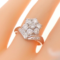 Nhẫn kim cương hoa PT900 1.00CT 670024