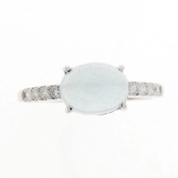 Nhẫn Aquamarine K18WG 1.00CT - Hàng hiệu Chính hãng 852966