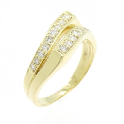 Nhẫn kim cương K18YG 0.30CT - Hàng hiệu Authentic