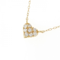 K18YG Dây chuyền kim cương hình trái tim 0.10CT - Hàng hiệu Chính hãng 861146