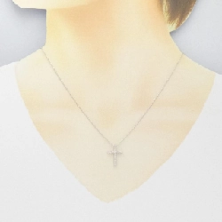 Dây chuyền kim cương K18WG/750WG - Hàng hiệu Authentic 0.30CT 863117