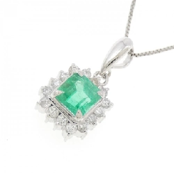 Dây chuyền Emerald PT900/PT850 0.55CT - Hàng hiệu Chính hãng 861941