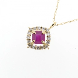 Dây chuyền ruby K18YG 0.25CT - Hàng hiệu chính hãng 866912