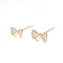 Bông tai kim cương hình ruy băng Ponte Vecchio 0.10CT - Hàng hiệu Authentic 845204