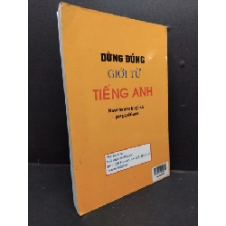 [Phiên Chợ Sách Cũ] Dùng đúng giới từ tiếng anh 2303 424255