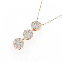 K18PG Hoa Kim Cương Dây Chuyền 1.00CT - Hàng hiệu Chính hãng 864044