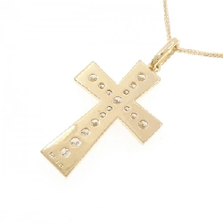 K18YG Dây chuyền kim cương chéo 1.10CT - Hàng hiệu Chính hãng 859051