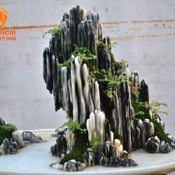 Hòn Non Bộ 80cm - Trang Tri Bể Cá, Nhiều Chi Tiết Tinh Tế-Tỉ Mỉ 3509