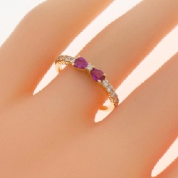 Nhẫn ruby hình ruy băng K18YG 0.31CT - Hàng hiệu chính hãng 850422