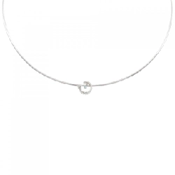 Dây chuyền kim cương hình mặt trăng và ngôi sao K18WG/K18YG 0.07CT - Hàng hiệu Chính hãng