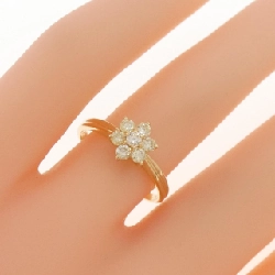 Nhẫn kim cương hoa K18YG 0.34CT 668185