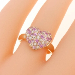 Nhẫn Sapphire K18PG hình trái tim 0.80CT 671965