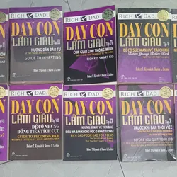 Bộ sách Dạy Con Làm Giàu từ Tập 2 đến Tập 11.