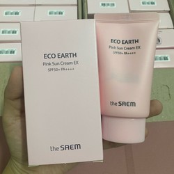 Kem Chống Nắng The Saem Eco Earth Power Sun Cream SPF50+ PA++++ Hồng Vàng 50g 117961