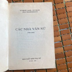 CÁC NHÀ VĂN NỮ (VĂN XUÔI), XUẤT BẢN NĂM 1992 472363