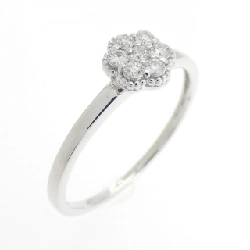 Nhẫn kim cương hoa K18WG 0.12CT - Hàng hiệu Authentic