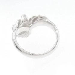 Nhẫn kim cương hoa K18WG 0.08CT 672195