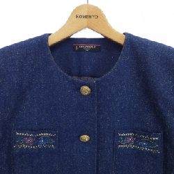 【Mã giảm giá】Thời trang Leonar LEONARD FASHION Áo khoác không cổ 643380