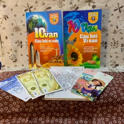 Sách - Combo Mười Vạn Câu Hỏi Vì Sao (2 cuốn), cũ, sờn gáy, tặng kèm bookmark, postcard 290362