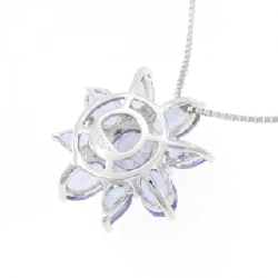 K18WG Hoa Tanzanite Dây Chuyền 3.20CT - Hàng hiệu Chính hãng 862377