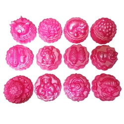 Bộ 10 khuôn rau câu trung thu - Khuôn hồng loại 10 cm - Mã số 1042 336056