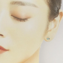 K18YG Zircon Bông Tai - Hàng hiệu Chính hãng 870404