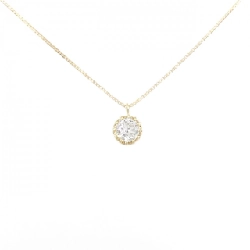 K18YG Dây chuyền kim cương 0.316CT - Hàng hiệu Chính hãng