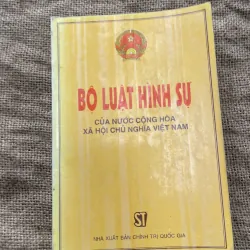 Bộ luật hình sự nước Cộng hòa xã hội chủ nghĩa Việt Nam