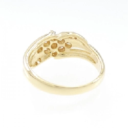 Nhẫn kim cương hoa K18YG 0.41CT 671075